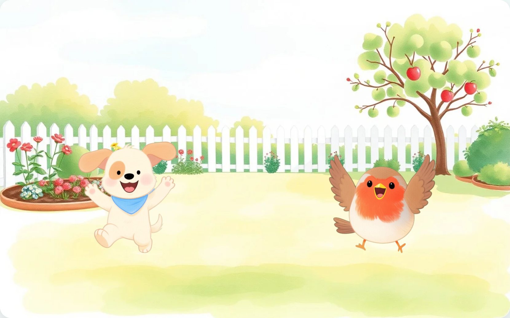 Illustration from page 1 of Bang, Bang, Bang the Drum