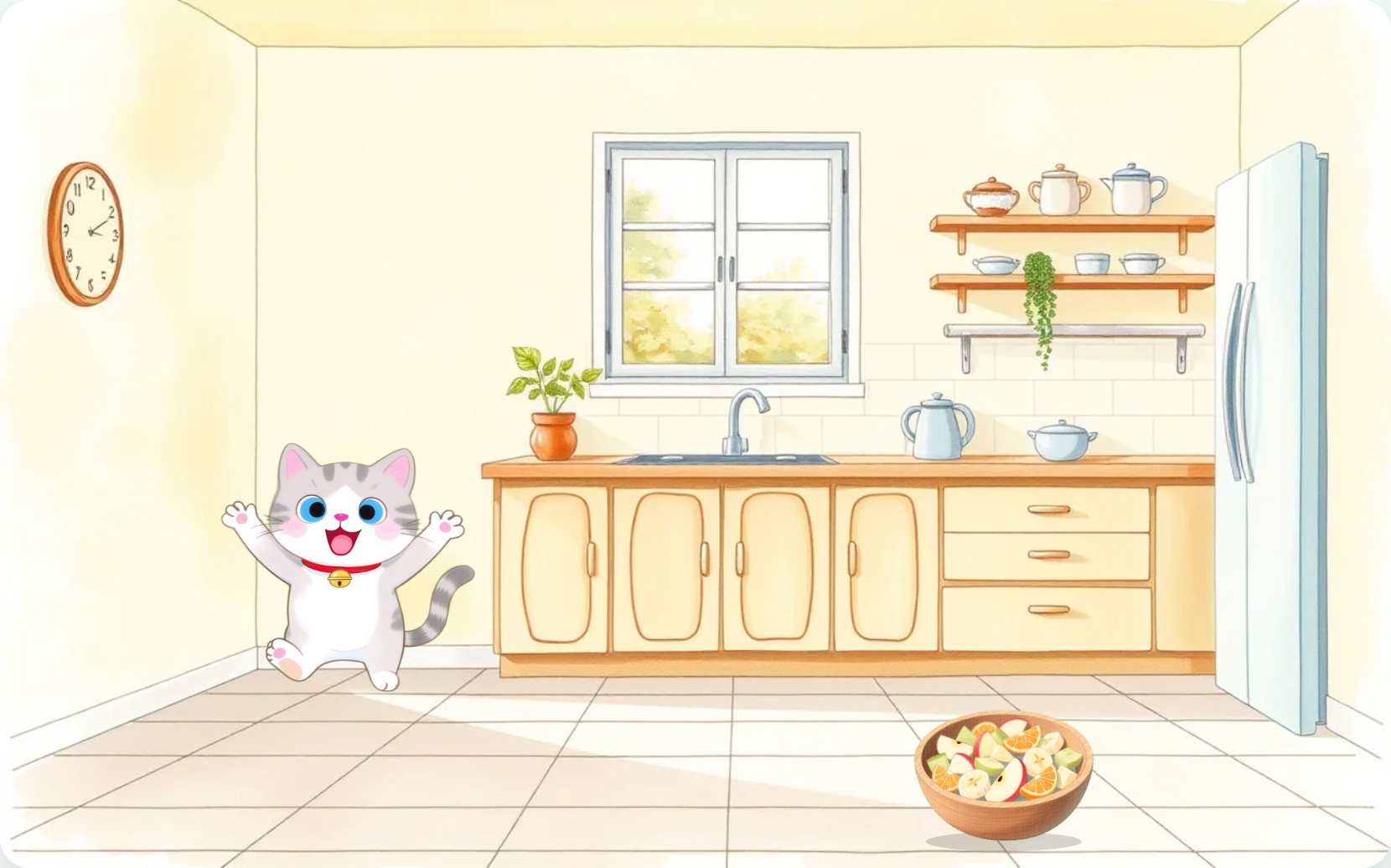 Illustration from page 1 of Fruit Salad Friends