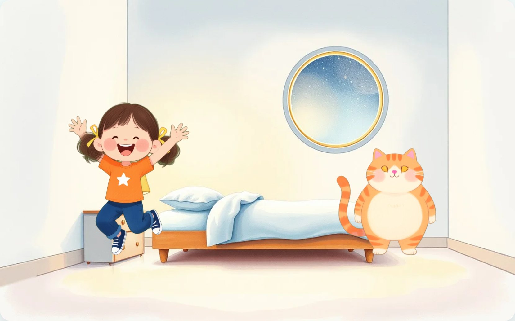 Illustration from page 1 of Goodnight, Night Sky