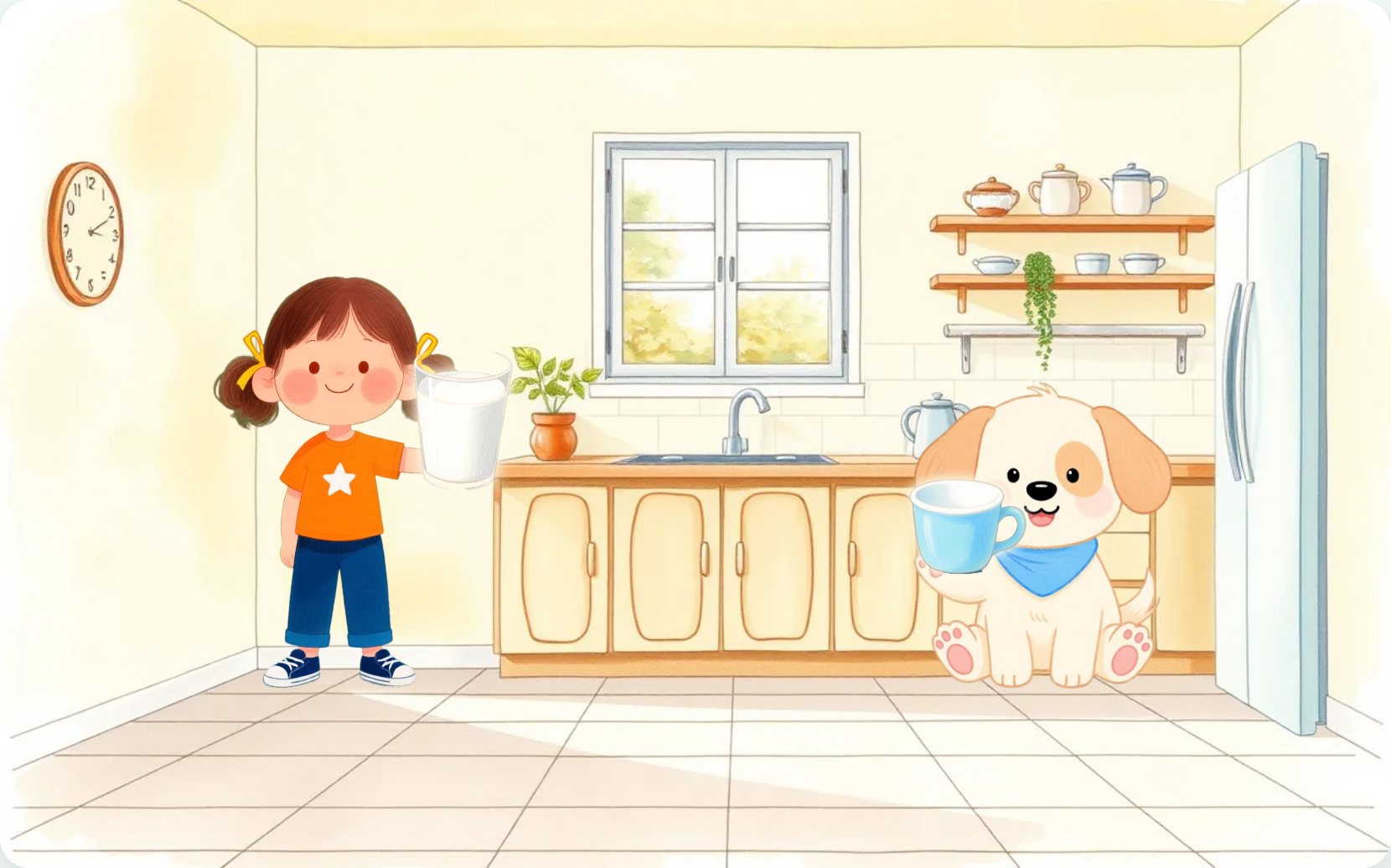 Illustration from page 1 of Hello, Sun!