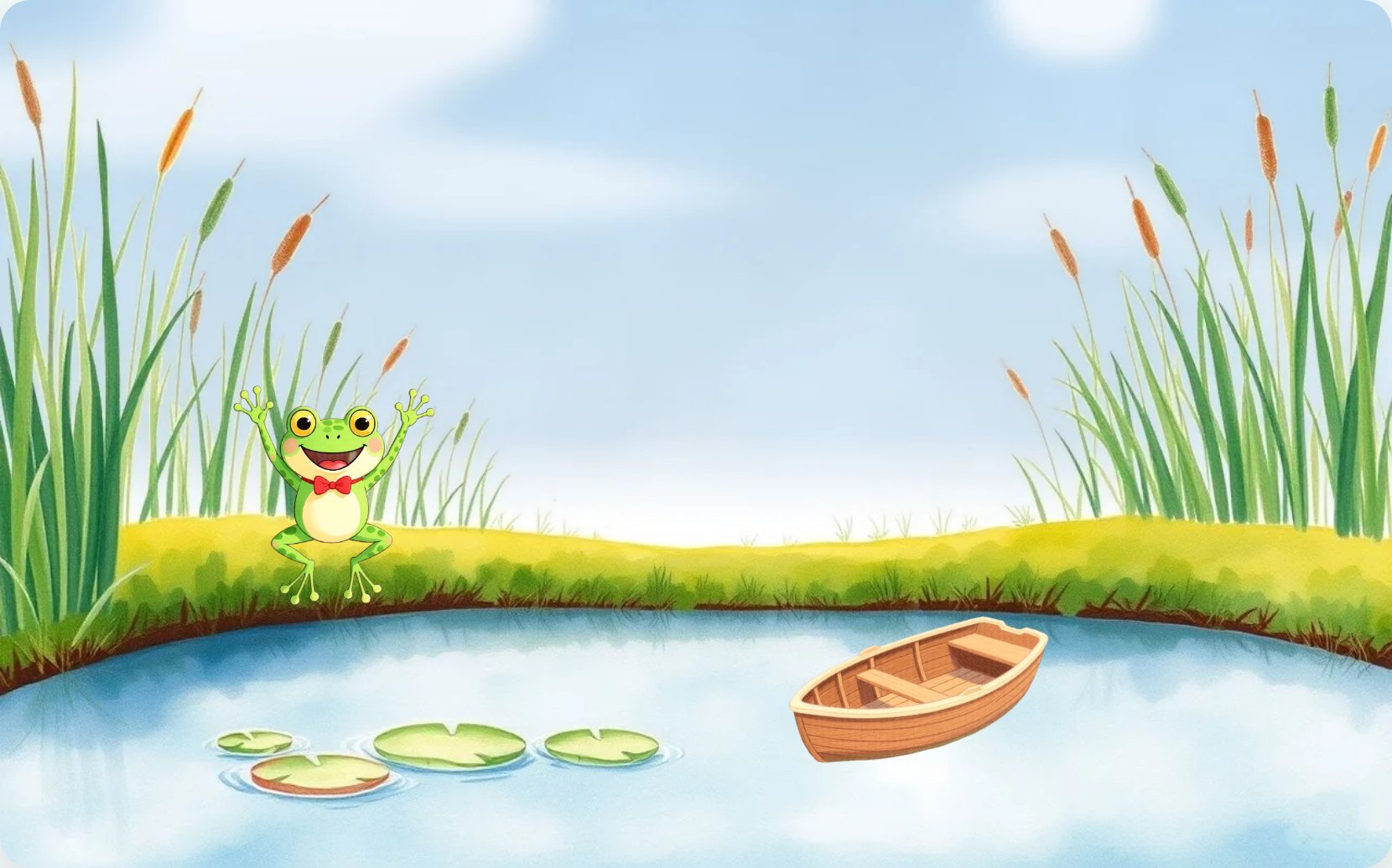 Illustration from page 1 of Our Little Boat