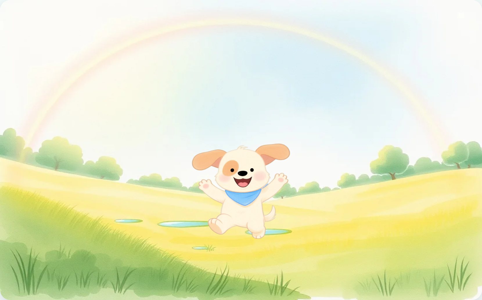 Illustration from page 1 of Buddy's Kind Words