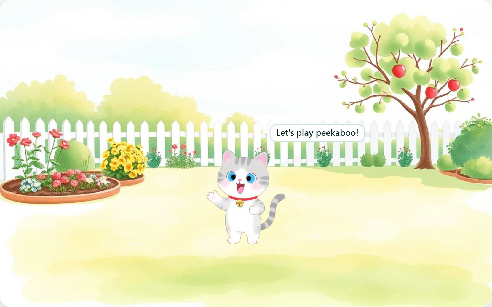 Illustration from page 1 of Coco's Peekaboo