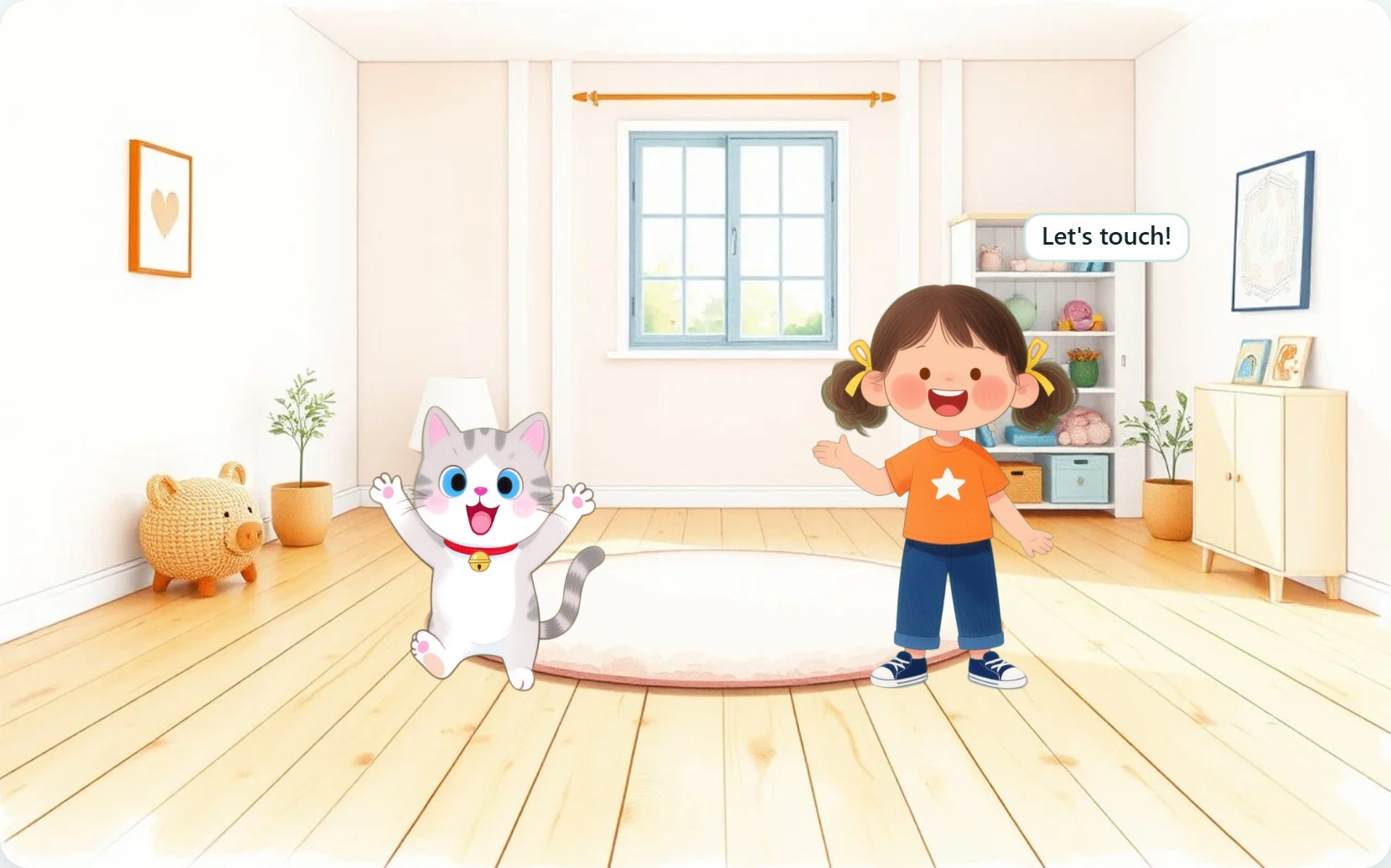 Illustration from page 1 of Coco's Soft and Bumpy