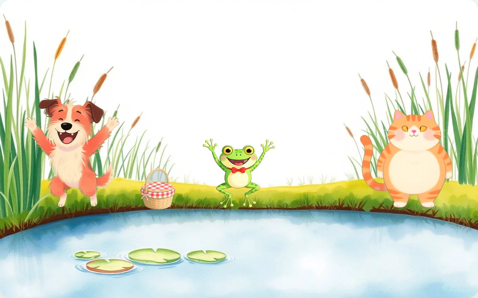 Illustration from page 1 of Cress's Float-or-Sink Day