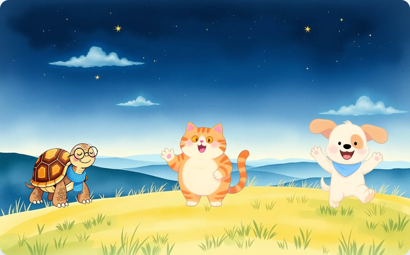 Illustration from page 1 of Marmalade's Moon Shapes