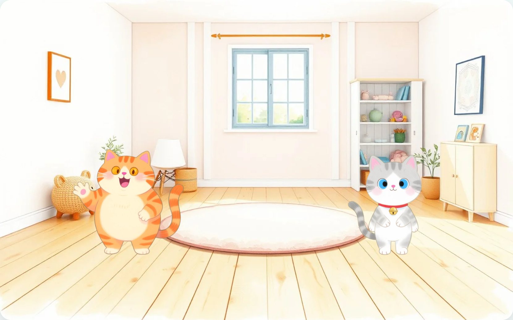 Illustration from page 1 of Marmalade's Sleepy Stars