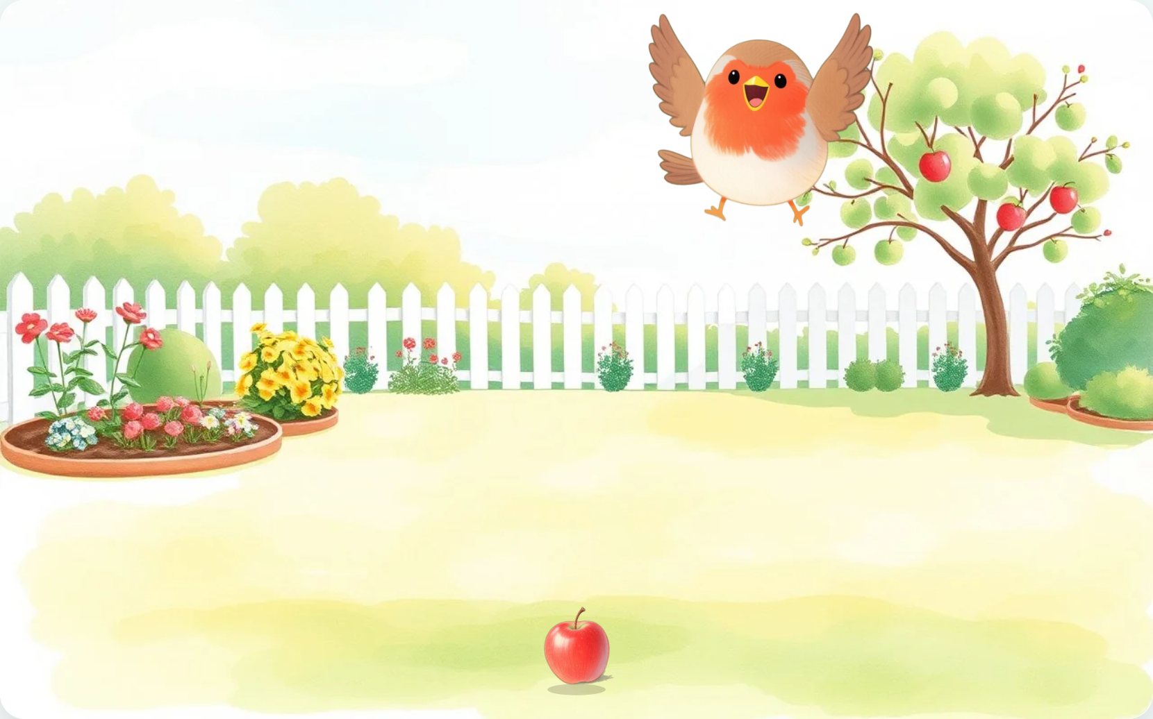 Illustration from page 1 of Robin's Half-and-Half