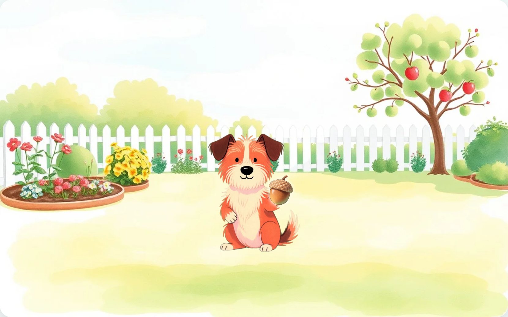 Illustration from page 1 of Rusty's Ready for Winter