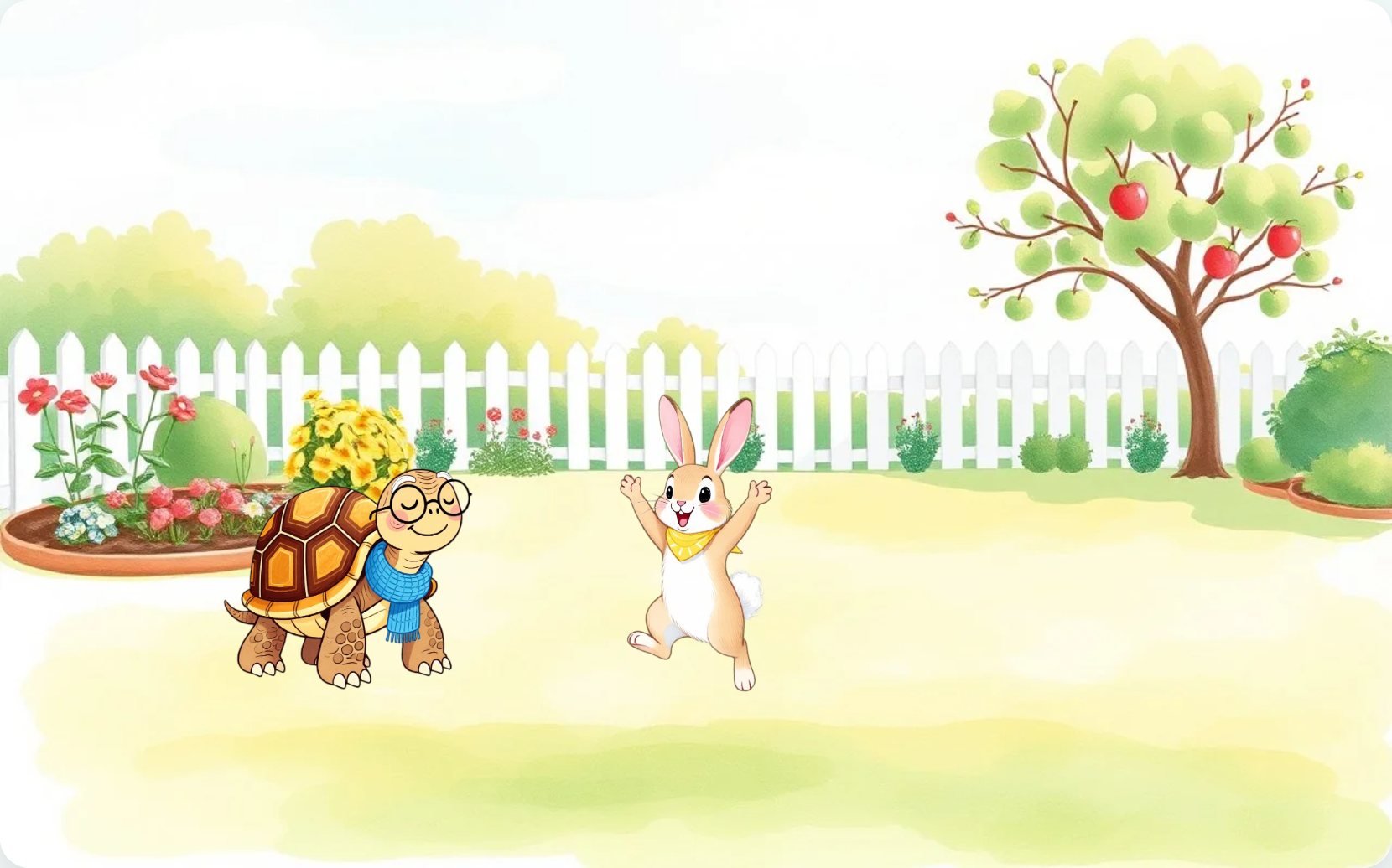Illustration from page 1 of Sage and the Great Garden Race