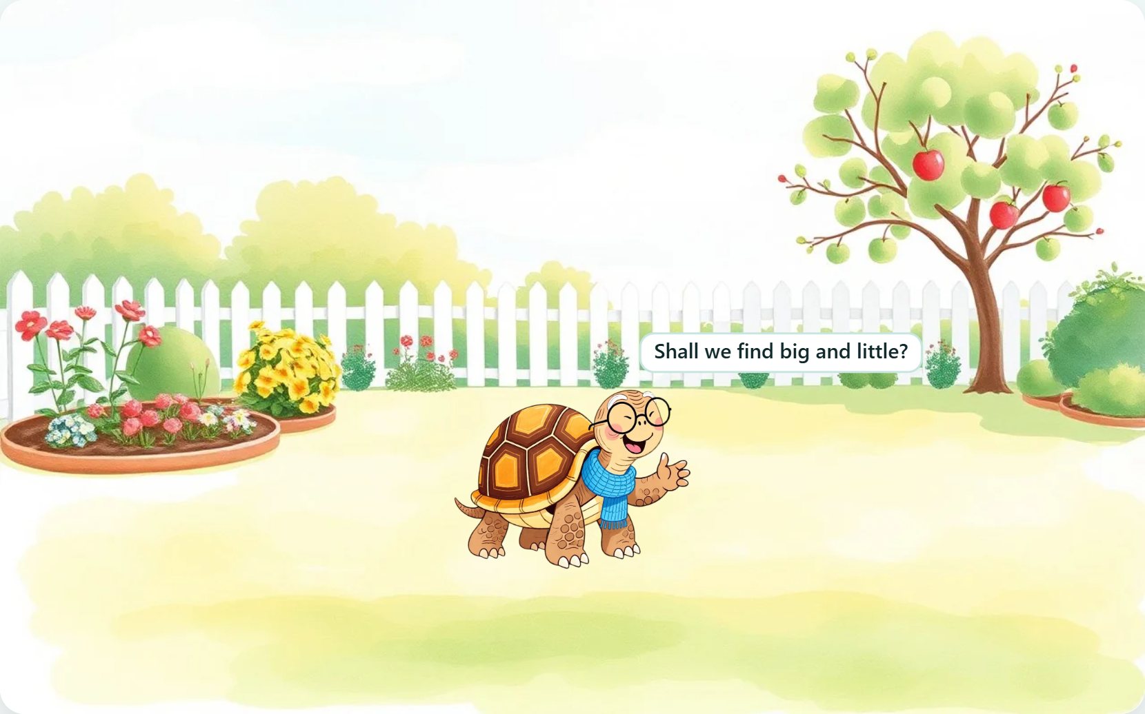 Illustration from page 1 of Sage's Big and Little