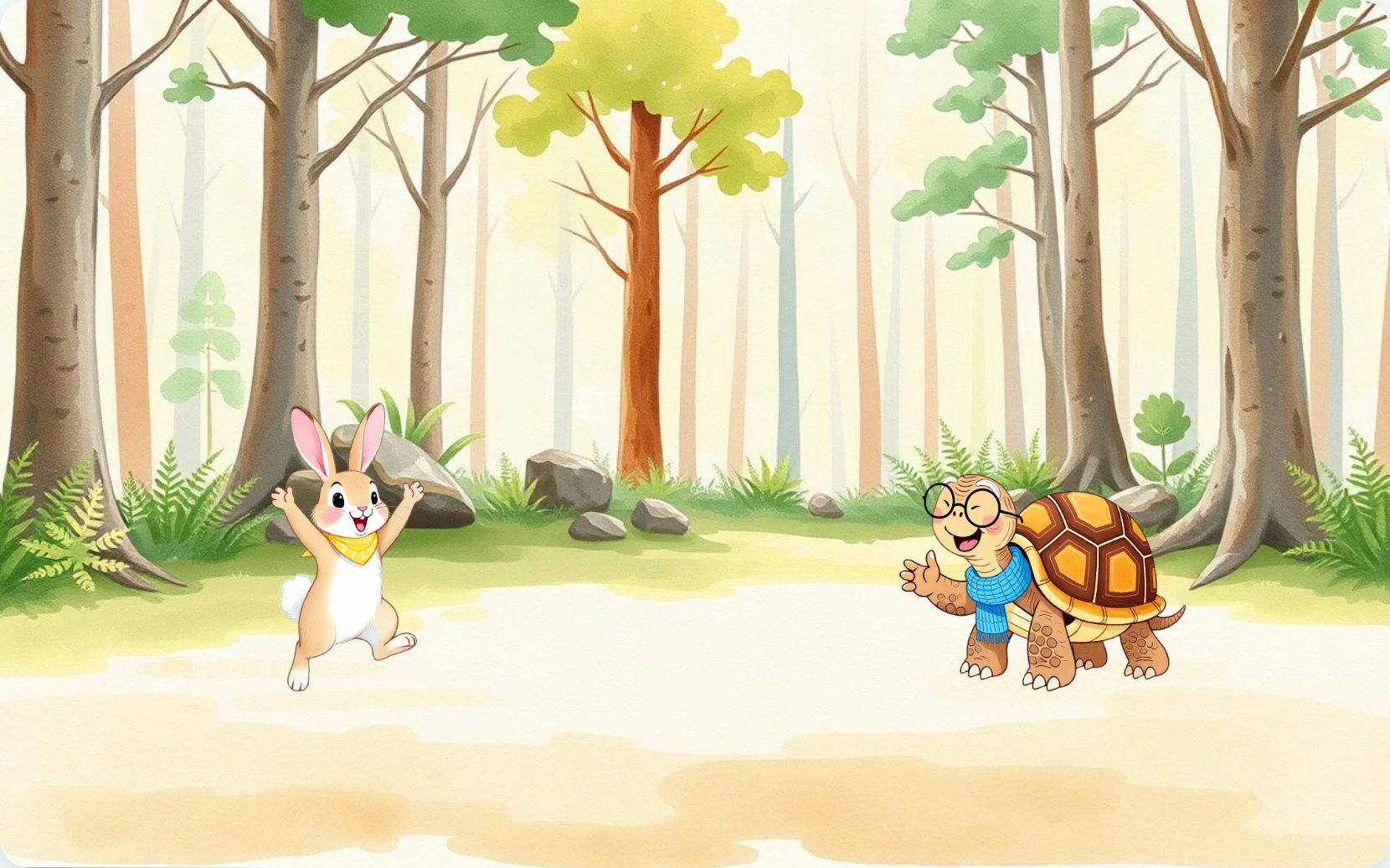 Illustration from page 1 of Tansy's Listening Walk