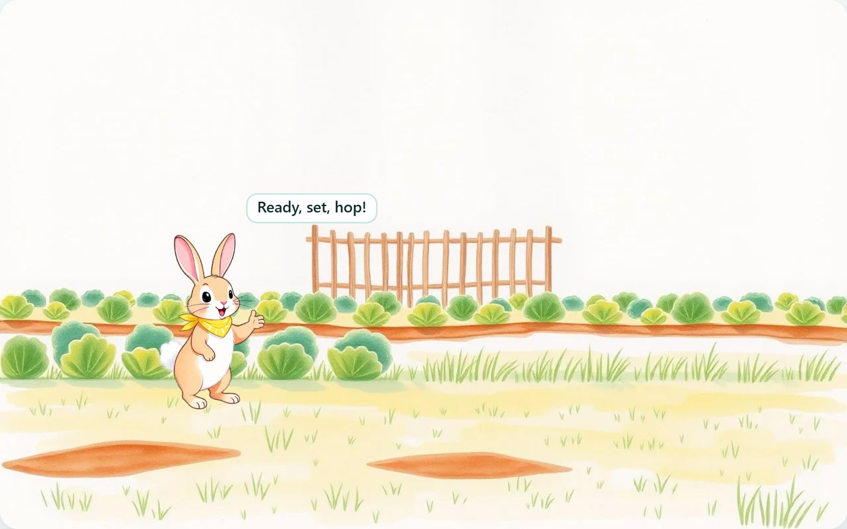Illustration from page 1 of Tansy's One, Two, Three
